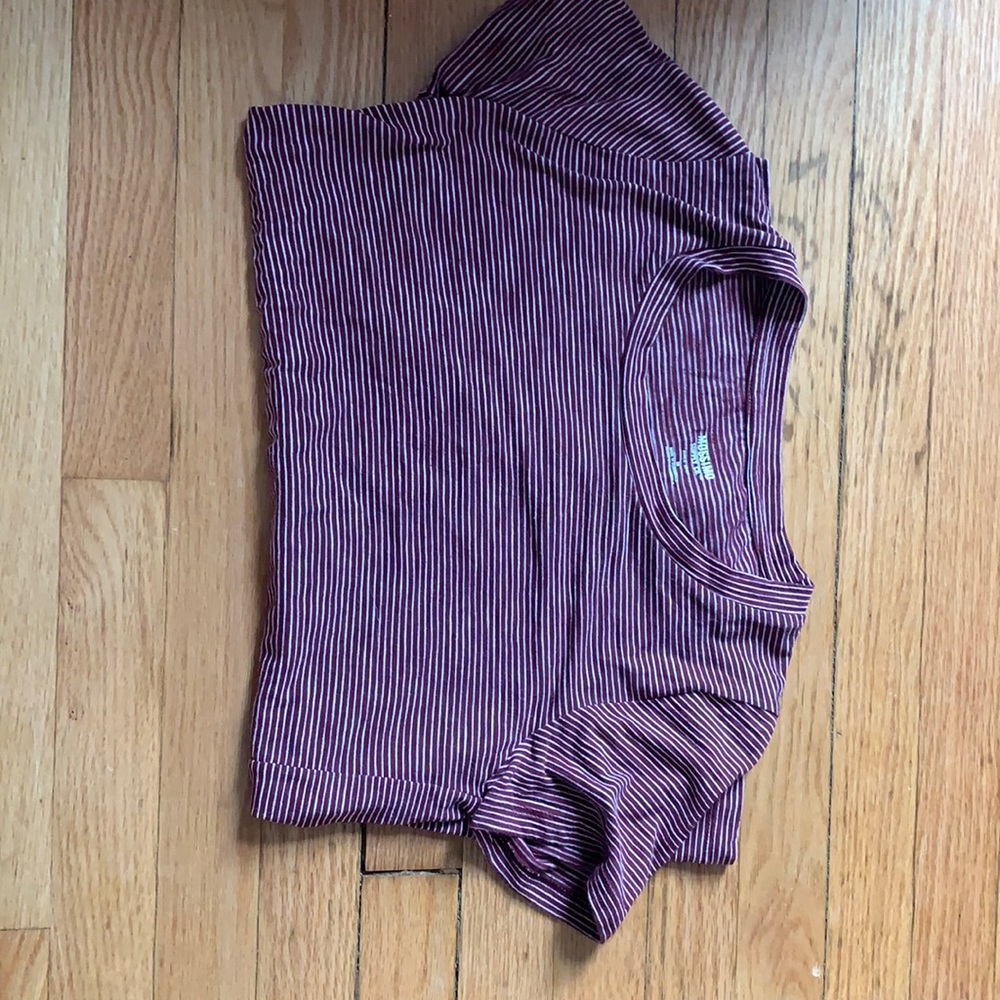 Red and white striped tshirt